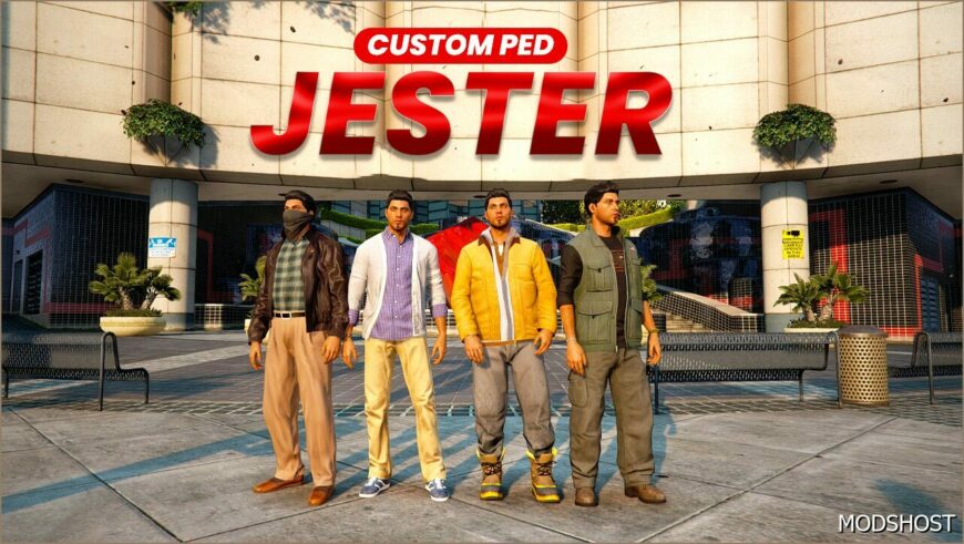 GTA 5 Player Mod: Jester Add-On PED (Featured)