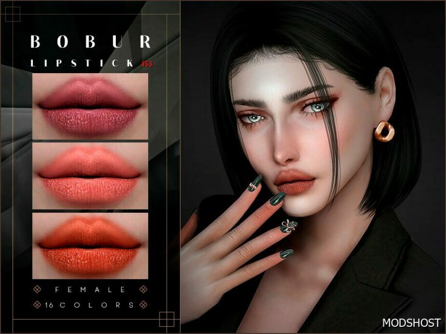 Sims 4 Female Makeup Mod: Semi-Matte Lipstick (Featured)