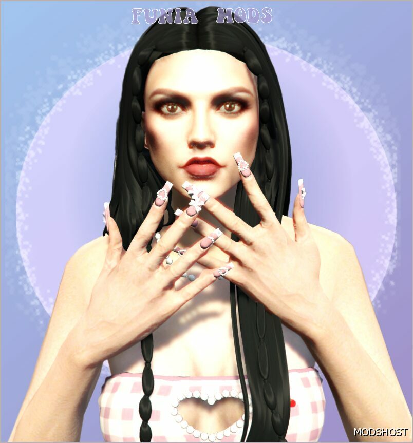 GTA 5 Player Mod: Cute Nails for MP Female (Featured)