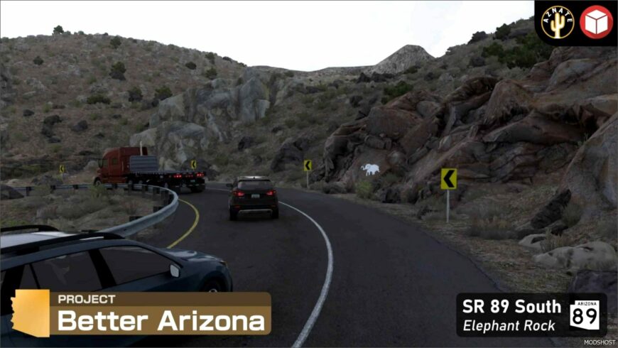 ATS Map Mod: Project Better Arizona V0.4.1 1.51 (Featured)