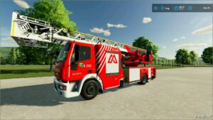 FS22 Iveco Vehicle Mod: Eurocargo FF160 Magirus DLK M32L-As (Image #3)