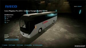 FS22 Iveco Vehicle Mod: Magelys PRO 2013 Catteau Voyages (Image #3)