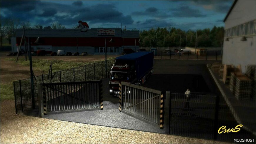 ETS2 Mod: Animated Gates in Companies V4.6 (Featured)