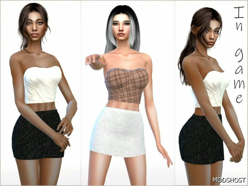 Sims 4 Female Clothes Mod: Belinda TOP (Featured)