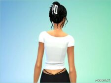 Sims 4 Female Clothes Mod: Tyler TOP (Image #3)