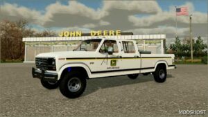 FS22 Ford Car Mod: 1986 Ford F350 John Deere Dealer Truck (Image #7)