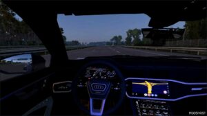 ETS2 Audi Car Mod: RS6 Sedan C8 2023 1.51 (Image #4)