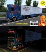 ETS2 Scania Truck Mod: S580 Ruttners Transport + NTM Trailer (Exclusive MOD) 1.51 (Image #2)