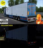 ETS2 Scania Truck Mod: S580 Ruttners Transport + NTM Trailer (Exclusive MOD) 1.51 (Image #3)