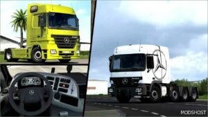 ETS2 Mercedes-Benz Truck Mod: Actros MP2 by Dotec V1.6.4 1.51 (Featured)