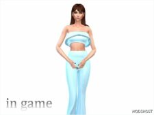 Sims 4 Elder Clothes Mod: Sleeveless SET (Image #2)