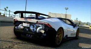 GTA 5 Lamborghini Vehicle Mod: 2016 Lamborghini Huracan Performante Spyder Madisma Performance (Image #2)