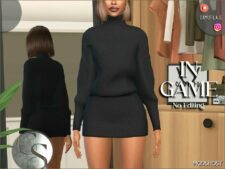 Sims 4 Female Clothes Mod: Wool Dress (Image #2)