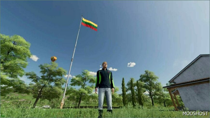 FS22 Flag Placeable Mod: World Country Flag V3.2 (Featured)