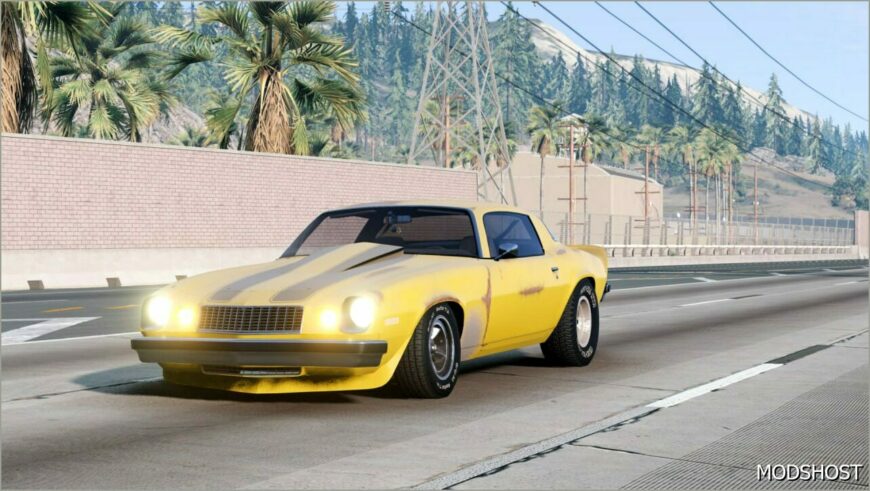 BeamNG Chevrolet Car Mod: Camaro Bumble Bee (1977) 0.33 (Featured)