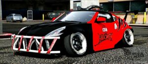 GTA 5 Nissan Vehicle Mod: GTR 370Z Halloween Edition Debadged (Featured)