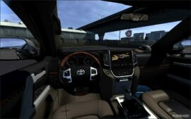 ETS2 Toyota Car Mod: Land Cruiser 200 2012 V1.8 1.51 (Image #2)