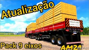 ETS2 Trailer Mod: Pack 9 Eixos 1.51 (Featured)