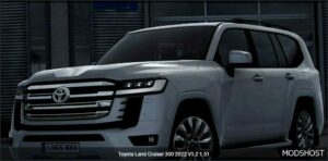 ETS2 Toyota Car Mod: Land Cruiser 300 2022 V1.2 (Image #3)