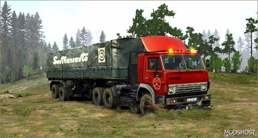 SnowRunner Mod: Kamaz 53212 Ojalaaki Edit Truck V3 (Featured)