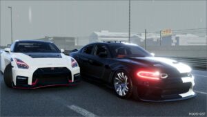 BeamNG Nissan Car Mod: GTR R38 and Dodge Charger Hellcat 0.33 (Featured)