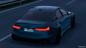 ETS2 Audi Car Mod: RS6 Sedan C8 2023 V1.1 1.51 (Image #3)