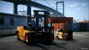 GTA 5 Vehicle Mod: Bollokan Heavy Duty Forklift Add-On (Image #2)