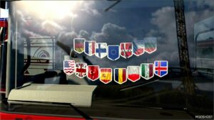 ETS2 Mod: Pack of Pennants of Countries (Image #2)