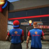 GTA 5 Player Mod: Burger Shot Clothing for MP Male / Female (Featured)