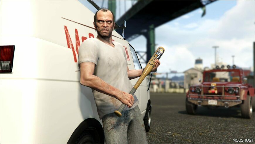 GTA 5 Weapon Mod: Wooden Baseball BAT V1.1 (Featured)