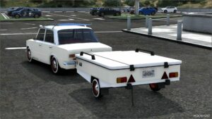 GTA 5 Vehicle Mod: 1972 Lada 2101 “Classic” + Trailer Add-On | Extras | Template (Image #2)