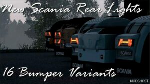 ETS2 Scania Part Mod: NEW Scania Rear Lights V0.7 (Featured)