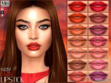 Sims 4 Lipstick Makeup Mod: Erin Lipstick N229 (Featured)