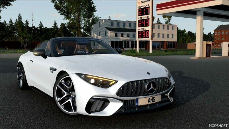 BeamNG Mercedes-Benz Car Mod: Mercedes AMG SL63 V1.3 0.33 (Featured)