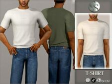 Sims 4 Elder Clothes Mod: William T-Shirt (Male) (Featured)