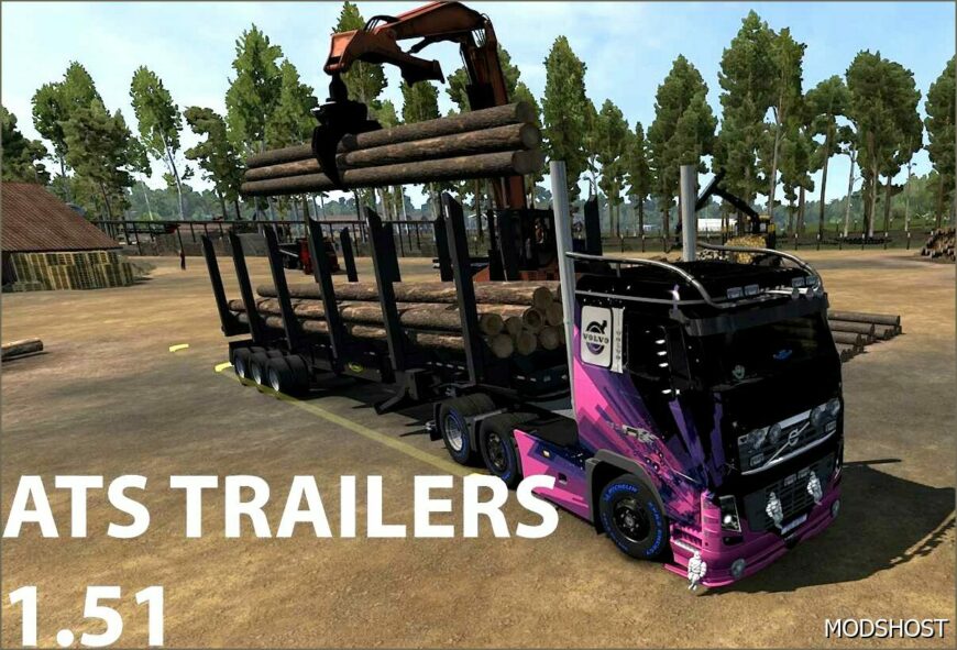 ETS2 Mod: ATS Trailers 1.51 (Featured)