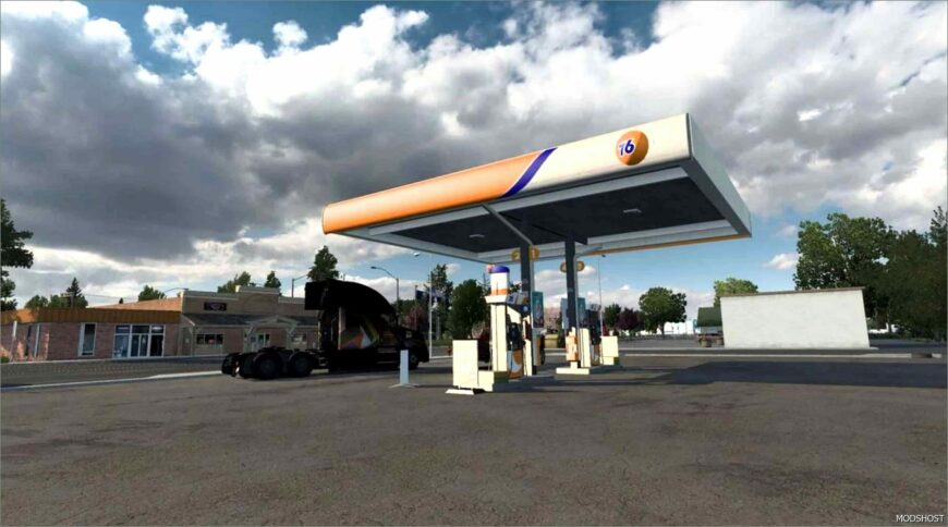 ATS Map Mod: Real Companies, GAS Stations & Billboards V3.05.04 (Featured)