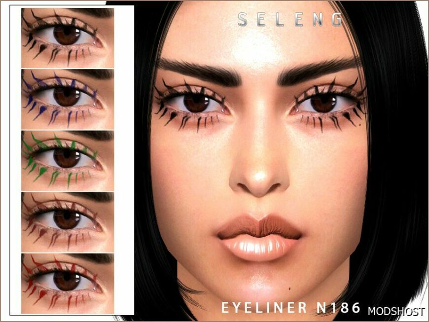 Sims 4 Eyeliner Makeup Mod: N186 (Featured)