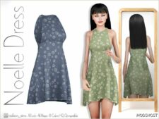 Sims 4 Elder Clothes Mod: Noelle Dress – ACN 492 (Featured)