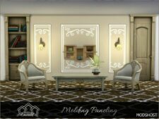 Sims 4 Wall Mod: Molding Paneling (Featured)