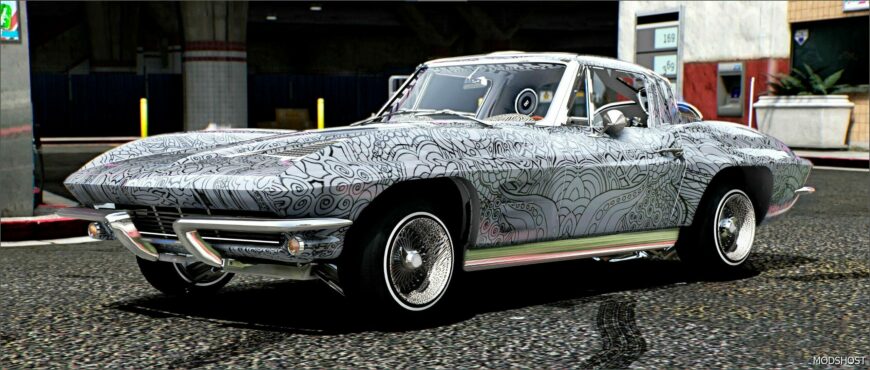 GTA 5 Corvette Vehicle Mod: 1963 Lowrider (Featured)