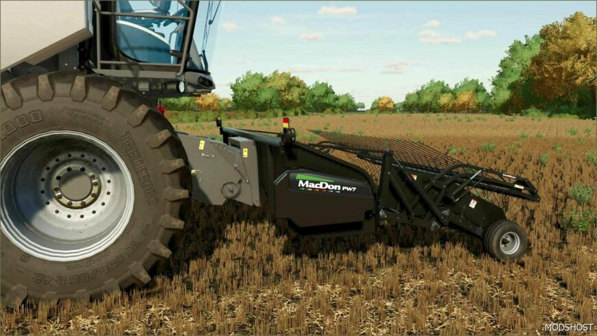 FS22 Pickup Combine Mod: Macdon Pickup Header Edit for Gleaner S9 (Featured)