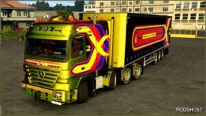 ETS2 Mercedes-Benz Truck Mod: Actros MP2 Tunned V2.35 (Featured)