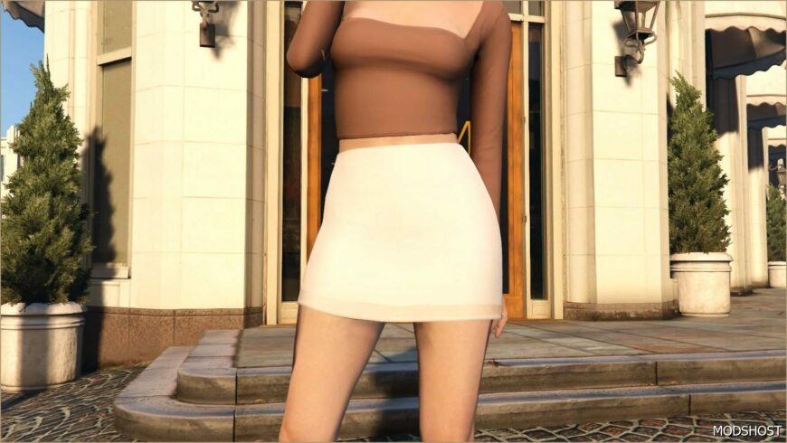 GTA 5 Player Mod: Felicia Skirt for MP Female (Featured)