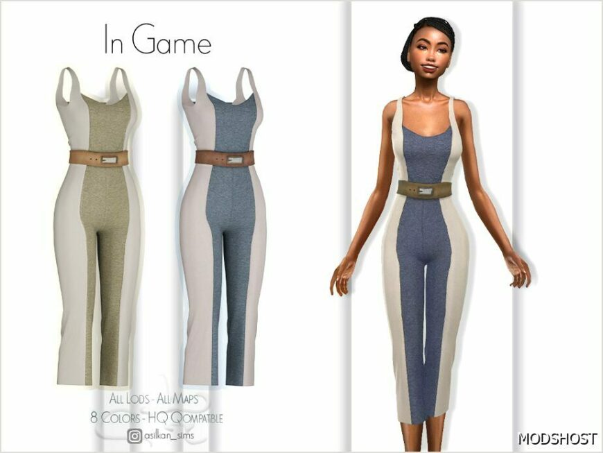 Sims 4 Elder Clothes Mod: Diana Jump Suit – ACN 491 (Featured)