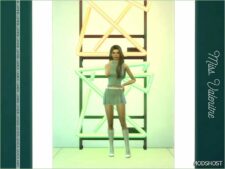 Sims 4 Female Clothes Mod: Myla Dress-Outfit (Image #2)