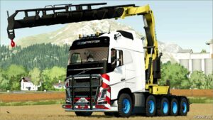 FS22 Volvo Mod: FH16 Truck with Effer Crane (Featured)