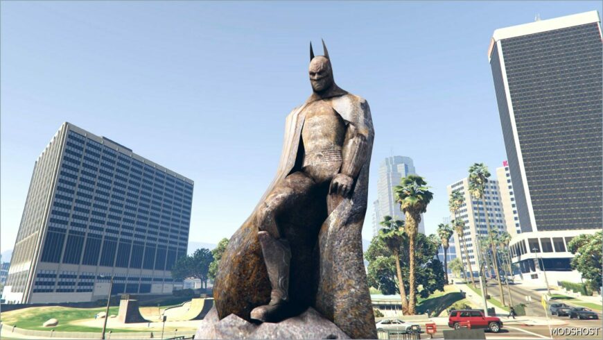 GTA 5 Map Mod: Batman Arkham Statue V1.3 (Featured)