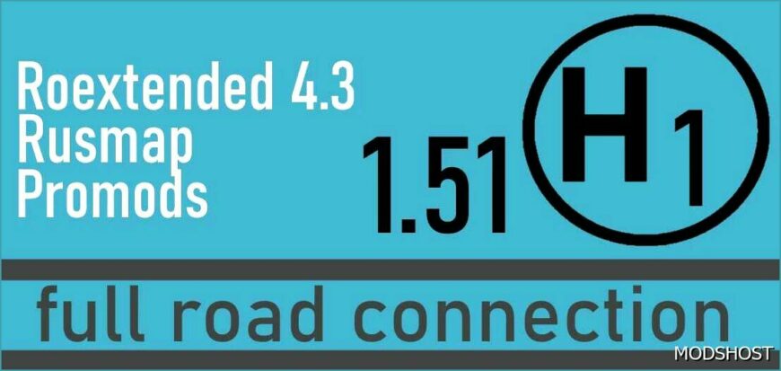 ETS2 Map Mod: Hybrid Road Connection 1.51 (Featured)