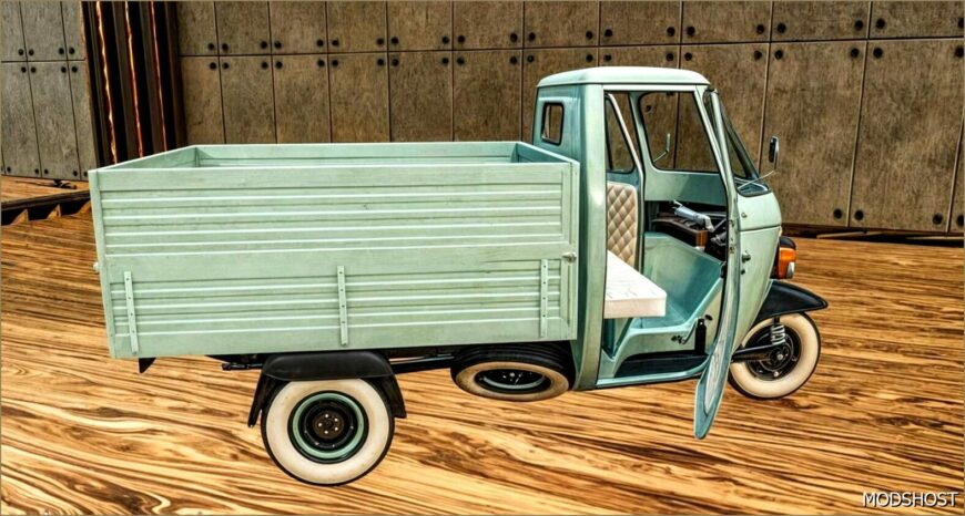 FS22 Vehicle Mod: Piaggio APE P601 V1.1 (Featured)